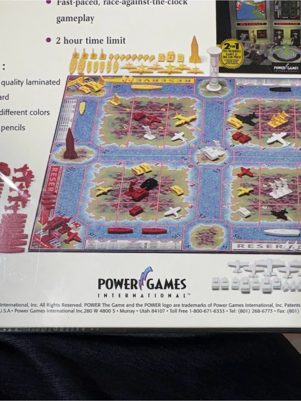 Vintage POWER THE BOARD GAME by Power Games International New Sealed 1-4 Player
